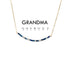 ETHICGOODS - Morse Code Dainty Stone Necklace // Grandma