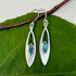 Women's Peace Collection - Elliptical Abalone Earrings - Sterling Silver, Indonesia