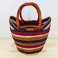 Gitzell FairTrade - Tote Basket Bag, U-Shopper multi-color