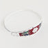 Costello International - Diamond Cut Silver Margarita Inlaid Clip Bracelets