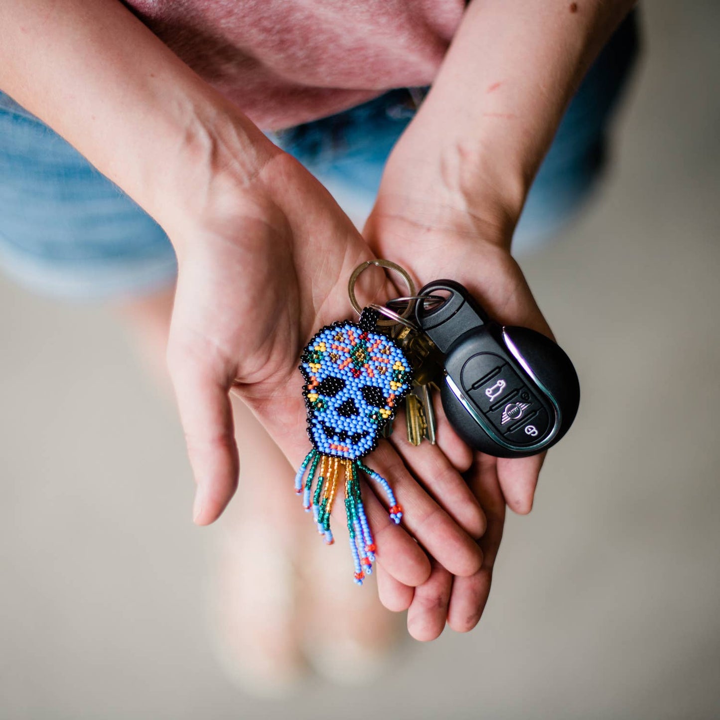 Sugar Skull Keychain