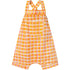Global Mamas - Babies: Romper: Plaid - Gold-Organic
