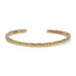 ETHICGOODS - CLASSIC GOLD Morse Code Cuff Bracelet - Patterned | DAUGHTER
