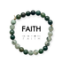 ETHICGOODS - 8mm Morse Code Bracelet Men's Extended Size | FAITH