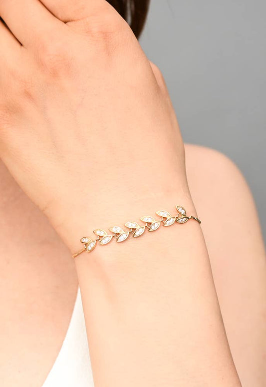 Starfish Project, Inc - Crystal Vine Zircon and Gold Bracelet