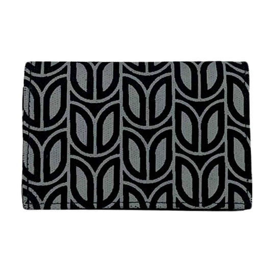 Malia Designs - Sustainable Cotton Canvas Card Holder - Black and Grey