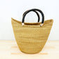 Gitzell FairTrade - Tote Basket Bag, U-Shopper natural: Closed weave