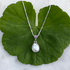 Filigree Simplicity Pearl Necklace - Sterling Silver, Indonesia