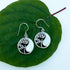 Women's Peace Collection - Mother-of-Pearl Dragonfly Circle Earrings - Sterling Silver, Indonesia