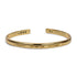 ETHICGOODS - CLASSIC GOLD Morse Code Cuff Bracelet - Stamped | LOVE