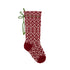 Melange Collection - Red Patterned Stocking