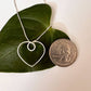 Women's Peace Collection - Heart To Heart Necklace - Sterling Silver, Indonesia