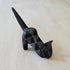 Venture Imports LLC - Etched Black Bookshelf Cat