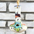 Upavim Crafts - Guatemalan Hand-Painted Ceramic Hummingbird Feeder