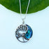 Women's Peace Collection - Abalone Dragonfly Circle Necklace - Sterling Silver, Indonesia
