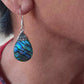 Women's Peace Collection - Abalone Teardrop Earrings - Sterling Silver, Indonesia