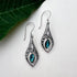 Women's Peace Collection - Dewdrop Abalone Earrings - Sterling Silver, Indonesia