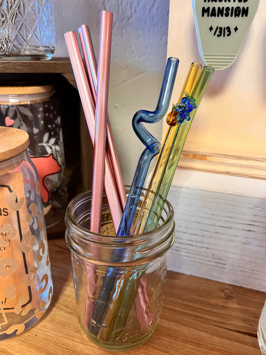 Decorative Glass Straw