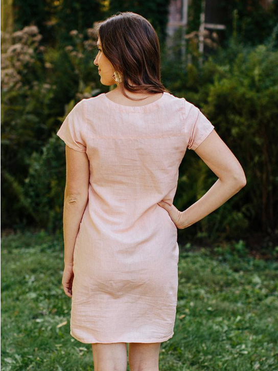 Kensington Pink Linen Dress