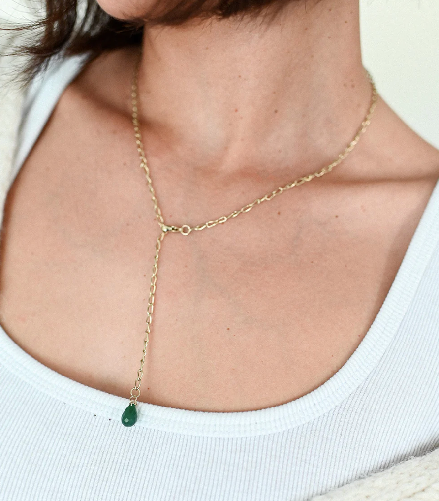 Indali Gemstone Drop Necklace