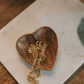 Small Mango Wood Heart Dish