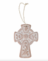 Fleurish Terracotta Celtic Cross Ornament