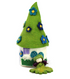 Felted Fairy House - Blue Flowers