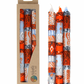Hand-Painted Taper Candles (Set of 3)