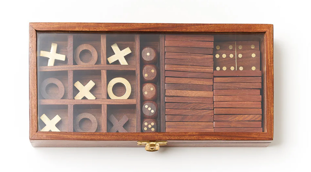 Rosewood 3-in-1 Game Set – CJ Gift Shoppe