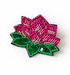 Bala Mani Beaded Lotus Brooch Pin