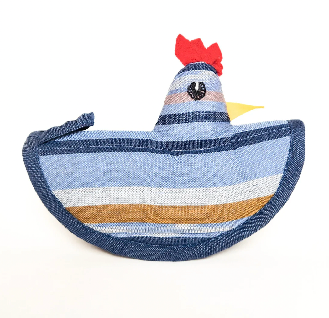 Chicken Pot Holder - Azure