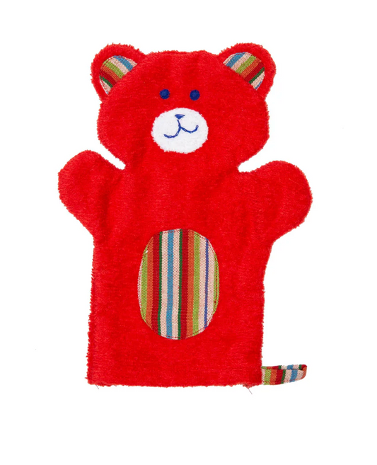 Bear Puppet Washcloth