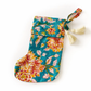 Cotton Mini Block Print Holiday Stocking