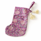 Cotton Mini Block Print Holiday Stocking