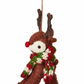 Cozy Reindeer Ornament-Multi Scarf