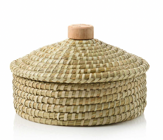 Lidded Pangara Breadwarmer Basket