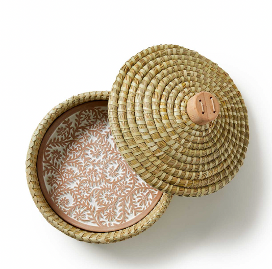 Lidded Pangara Breadwarmer Basket