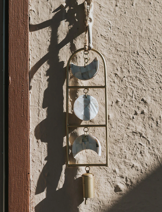 Chayana Moon Phase Mother of Pearl Wind Chime