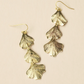 Sayuri Ginkgo Leaf Triple Drop Earrings