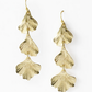 Sayuri Ginkgo Leaf Triple Drop Earrings