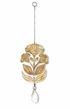 Surya Floral Engraved Brass Suncatcher
