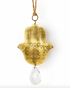 Surya Hamsa Engraved Brass Suncatcher