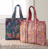 Bright Flowers Quilted Tote