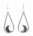 Abalone Half Moon Teardrop Earrings