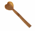 Olive Wood Heart Scoop, 6-7in