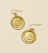 Yashi Embossed Ring Dangle Earrings