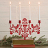 Folk Art Metal Candelabra