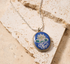 Lotus Mosaic Pendant Necklace