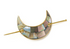 Chandra Crescent Moon Hair Pin with Stick-Mother of Pearl