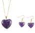 Golden Mineral Heart Set